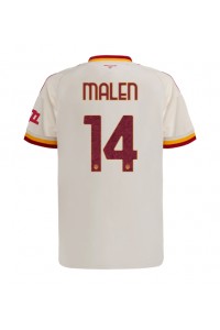 AS Roma Donyell Malen #14 Jalkapallovaatteet Vieraspaita 2026-27 Lyhythihainen